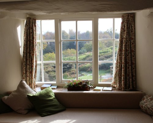 Calm reading place near a window